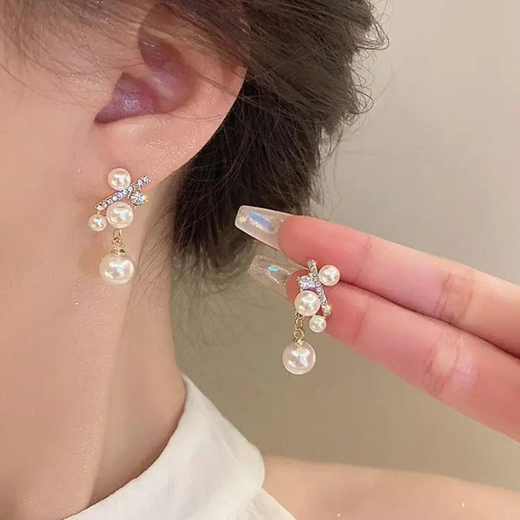 925 Silver Needle Purple Butterfly Long Tassel Earrings For Women Jewelry 2026 Trending Korean Fashion Luxury Crystal Earrings