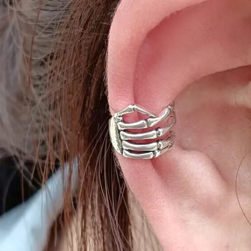 1/2PC Retro Romantic Rose Piercing Cartilage Earrings Ear Clip hoop for Women Girl Trendy Wedding Party Jewelry Birthday Gifts