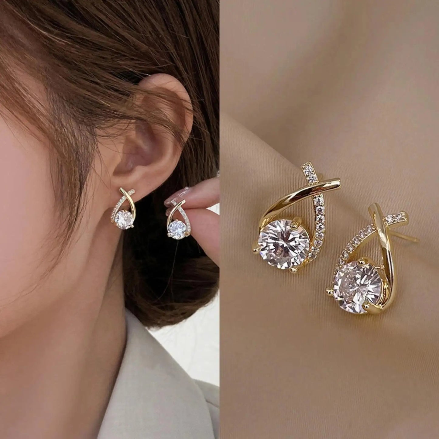 925 Silver Needle Korean Fashion Crystal Flower Earrings For Women Jewelry 2026 Trending New Luxury Zircon Flowers Stud Earrings