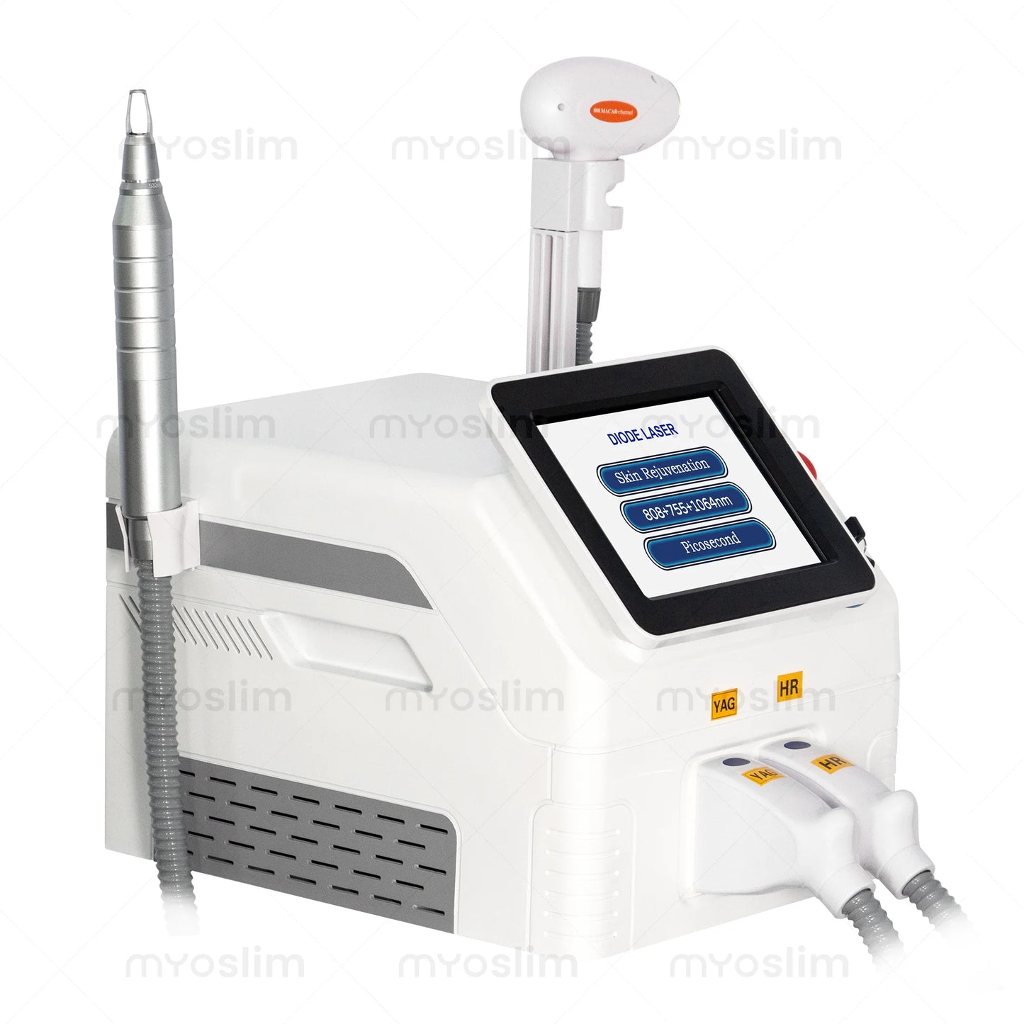 2 IN 1 PicoSecond  Machine Diode 808nm 755nm 1064nm Hair Removal Tattoo Removal Skin Rejuvenation Beauty Device