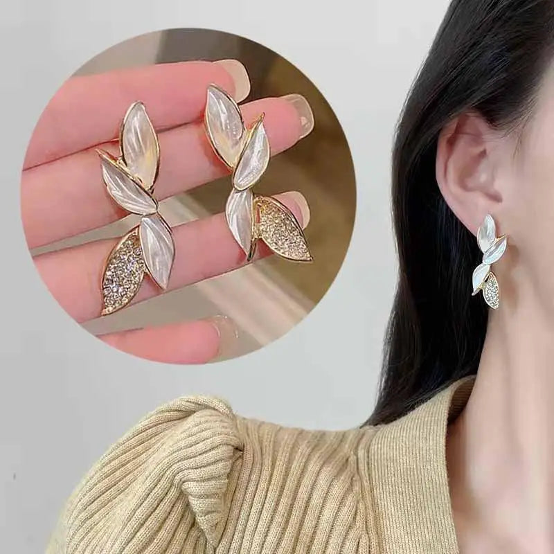 925 Silver Needle Vintage Green Crystal Butterfly Drop Earrings For Women Jewelry 2026 Trending Luxury Zircon Women's Earrings