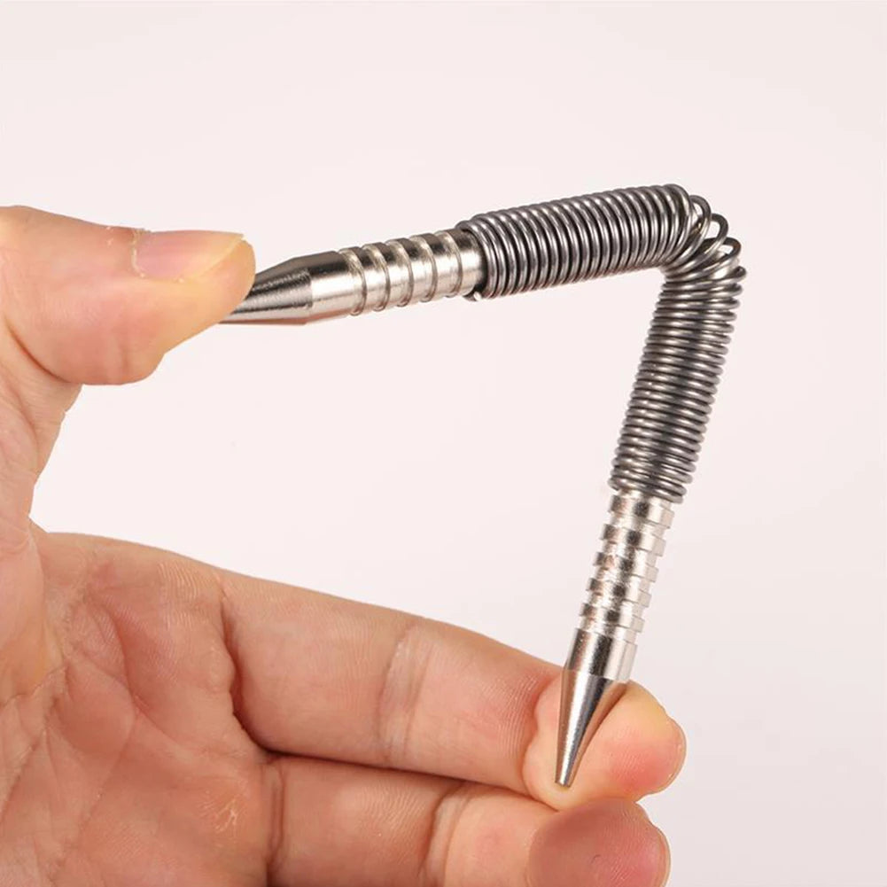 2pcs/set Double-head Spring Nail 3500 PSI Hinge Pin Remover Hammerless Nail Kit Multi-fonction 1/16 Inch & 1/32 Inch Punch Tools