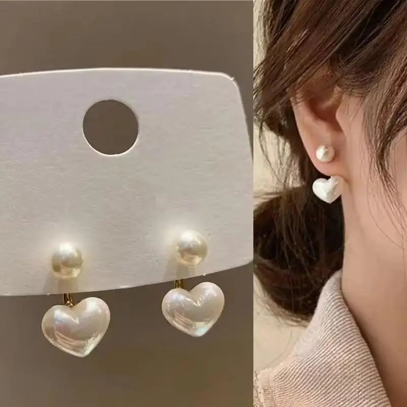 925 Silver Needle Hollow Crystal Swan Earrings For Women Korean Jewelry 2026 Trending New Luxury Animal Pearl Stud Earrings Gift