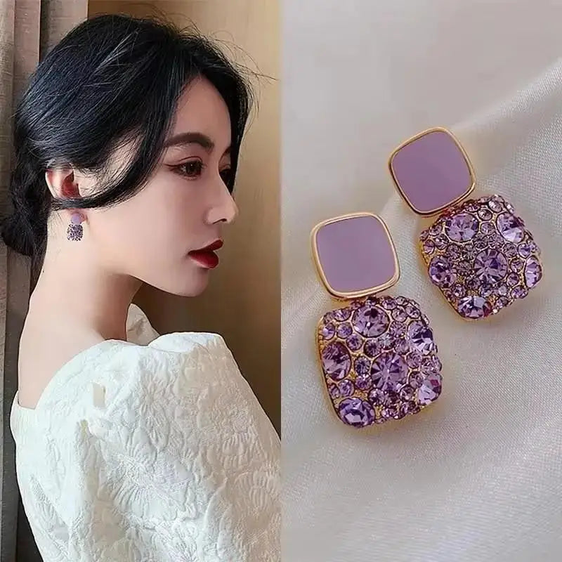 925 Silver Needle Vintage Green Crystal Butterfly Drop Earrings For Women Jewelry 2026 Trending Luxury Zircon Women's Earrings