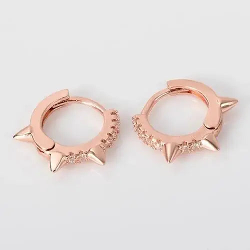 1/2PC Retro Romantic Rose Piercing Cartilage Earrings Ear Clip hoop for Women Girl Trendy Wedding Party Jewelry Birthday Gifts