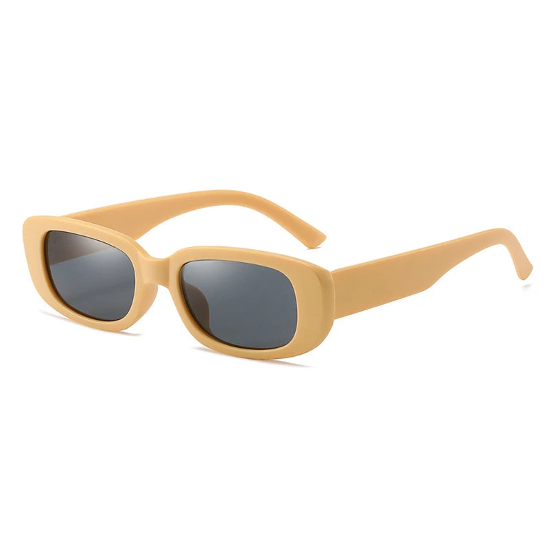 2023 New Retro Small Sunglasses Men's and Women's Fashion Trendy Vintage Popular Square Frame Rectangle Sunglasses UV Protection