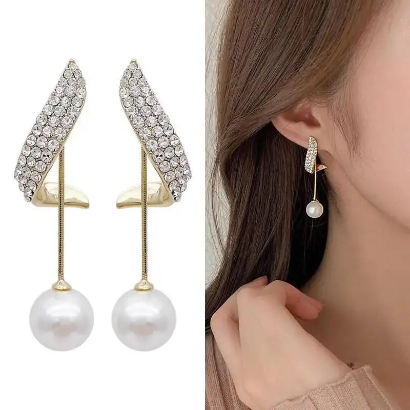 925 Silver Needle Purple Butterfly Long Tassel Earrings For Women Jewelry 2026 Trending Korean Fashion Luxury Crystal Earrings