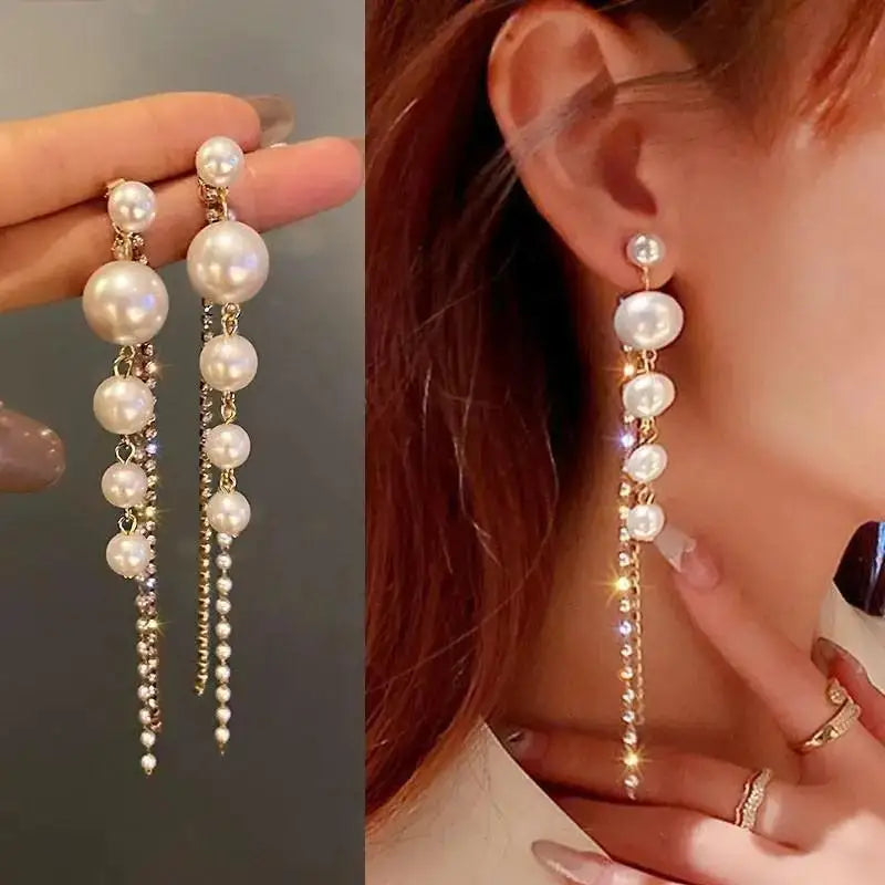 925 Silver Needle Purple Butterfly Long Tassel Earrings For Women Jewelry 2026 Trending Korean Fashion Luxury Crystal Earrings