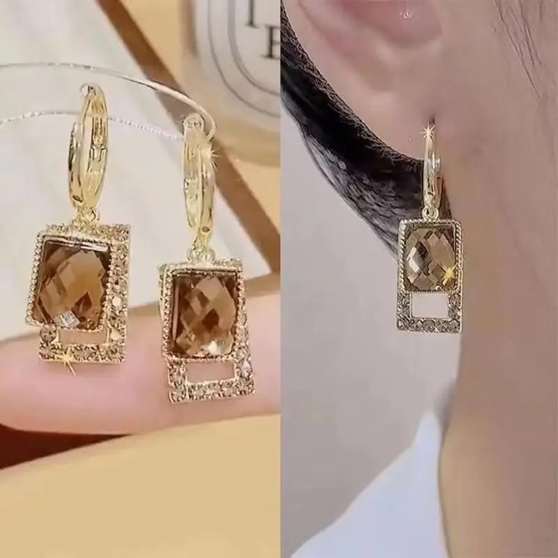 925 Silver Needle Purple Butterfly Long Tassel Earrings For Women Jewelry 2026 Trending Korean Fashion Luxury Crystal Earrings