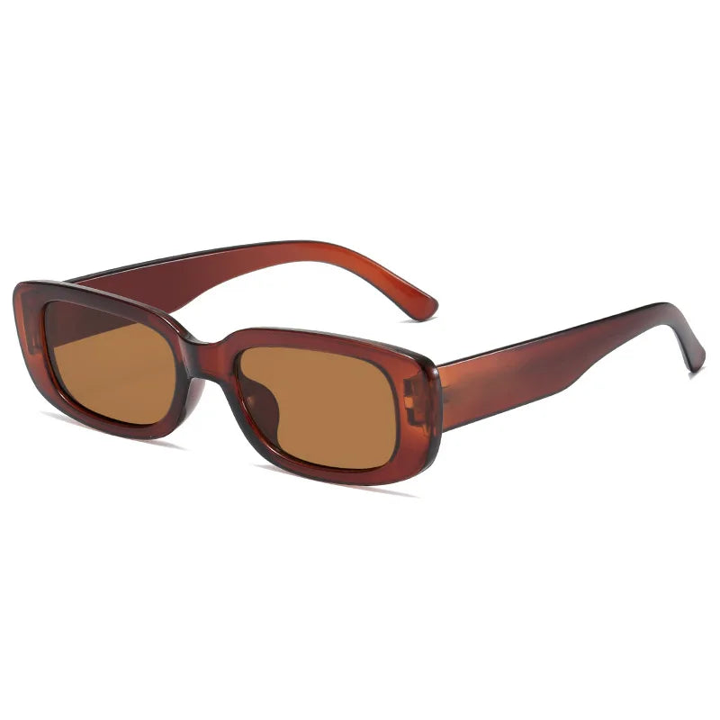 2023 New Retro Small Sunglasses Men's and Women's Fashion Trendy Vintage Popular Square Frame Rectangle Sunglasses UV Protection