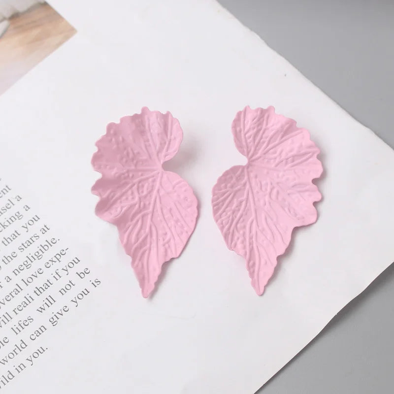 Colorful Metal Dangle Earrings for Women Personality Fashion Drop Earrings Flower Heart Pendants Earrings pendientes mujer