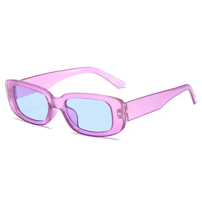 2023 New Retro Small Sunglasses Men's and Women's Fashion Trendy Vintage Popular Square Frame Rectangle Sunglasses UV Protection