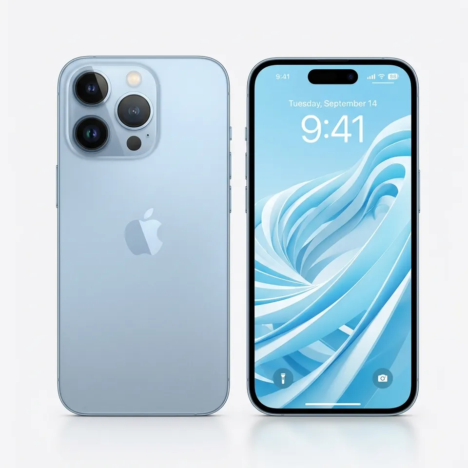 Apple iPhone 18 Pro 256 GB: – Glacier | 6.3-inch Super Retina XDR Display with ProMotion, All-Day Battery Life, 48MP Fusion Main Camera with Variable Aperture